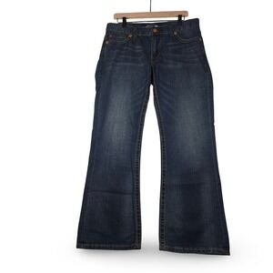 Seven7 Mens 32x30 Bootcut Jeans Dark Wash Thick Stitch Flap Pocket Y2K Western